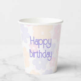 フローリーレインボー誕生日 紙コップ