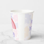 フローリーレインボー誕生日 紙コップ (左)