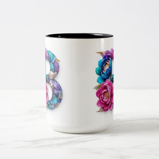 フローリーB文字コーヒーマグ ツートーンマグカップ (中央)