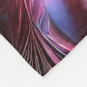 フローリ数々のングの色のメタリック鮮やかバラ フリースブランケット (角)