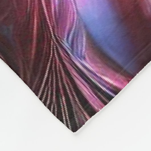 フローリ数々のングの色のメタリック鮮やかバラ フリースブランケット (角)