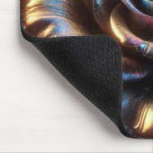 フローリ数々のングの色のメタリック鮮やかバラ マウスパッド (コーナー)