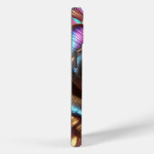 フローリ数々のングの色のメタリック鮮やかバラ Case-Mate iPhoneケース (裏面 / 右)