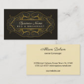 フローリ華美ッシュサイネージベッドアンドブレックファーストB&B 名刺 (正面/裏面)