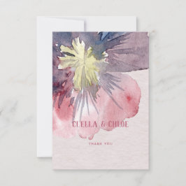 フロールエ結婚バーサンキューカード サンキューカード