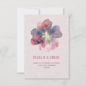 フロールエ結婚バーサンキューカード サンキューカード (裏面)