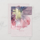 フロールエ結婚バーサンキューカード サンキューカード (正面/裏面)