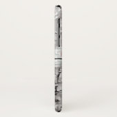 フロールグレーとホワイトモノグラム Case-Mate iPhoneケース (裏面/左)