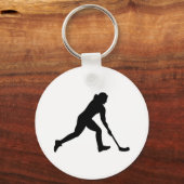 フロールボール女性 キーホルダー (正面)