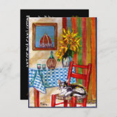 フローレイタリアンンスのキッチン インビテーションポストカード (正面/裏面)