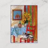 フローレイタリアンンスのキッチン、ブラック 名刺 (裏面)