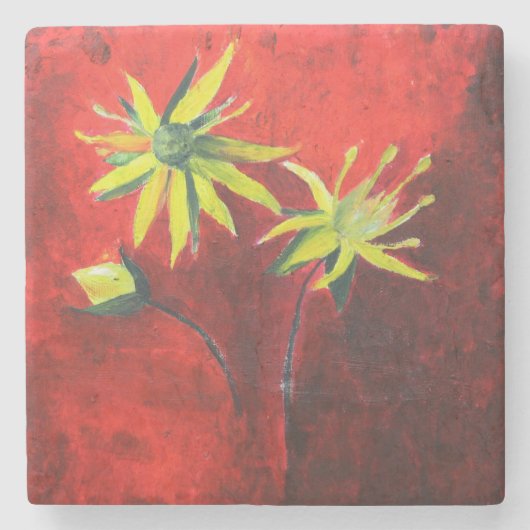 フローレスアートマーブルストーンコースター ストーンコースター (正面)