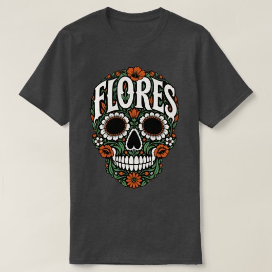 フローレス姓シュガースカル Tシャツ (デザイン正面)