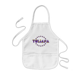 フローレス島の紫色のYuliana 子供用エプロン