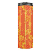 フローレンスイエローとオレンジのフローラ タンブラー (裏面)