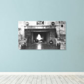 フローレンスオレゴンホテルレガンロビービュー キャンバスプリント (インサイチュ (ウッドフロア))