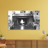 フローレンスオレゴンホテルレガンロビービュー キャンバスプリント (インサイチュ (リビング))