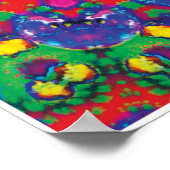 フローレンスキネティックコラージュ万華鏡のように千変万化するパターンポスター ポスター (角)