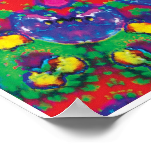 フローレンスキネティックコラージュ万華鏡のように千変万化するパターンポスター ポスター (角)