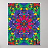 フローレンスキネティックコラージュ万華鏡のように千変万化するパターンポスター ポスター (正面)