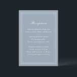 フローレンスダスティブルーエレガントウェディング エンクロージャーカード<br><div class="desc">エレガントなウェディングエンクロージャカードシンプルとクラシックデザイン。</div>