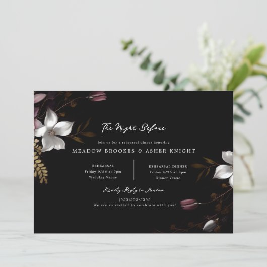フローレンスダーク結婚フローラのリハーサル 招待状 (スタンド正面)