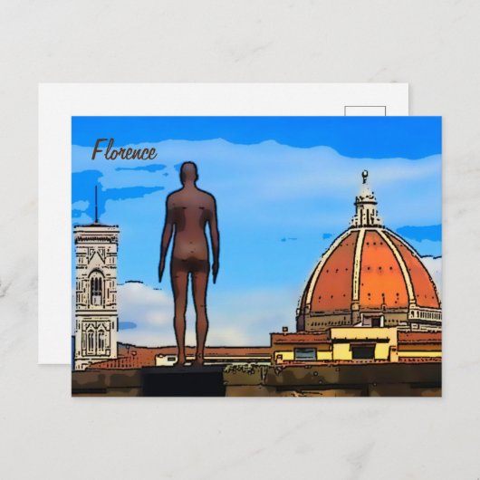 フローレンスドゥオモドームアントニーゴーリーポストカード ポストカード (正面/裏面)