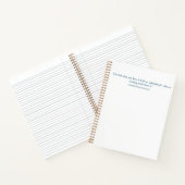 フローレンスナイチンゲール引用文ハードカバーノート ノートブック (内部)