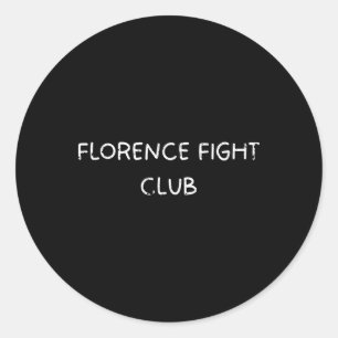 フローレンスファイトクラブテーマmma及びボクシング愛好家 ラウンドシール