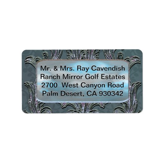 フローレンスフローラエレガントダマスク ラベル (正面)