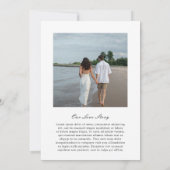 フローレンスホワイトエレガントな結婚式 セーブザデート (裏面)