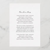 フローレンスホワイトエレガントな結婚式 箔招待状 (裏面)