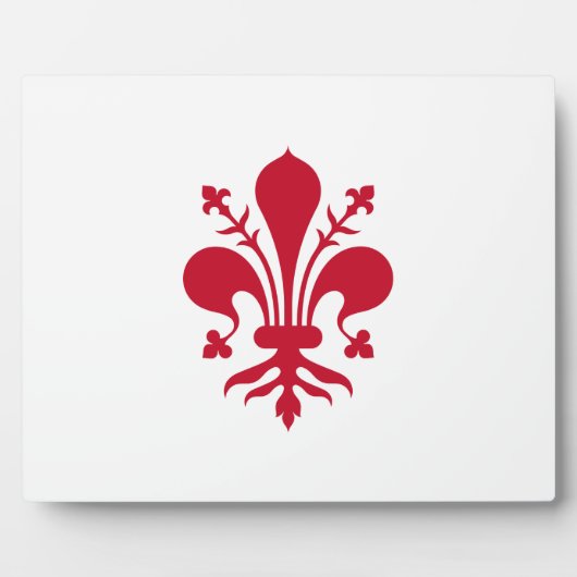 フローレンス旗のプレート フォトプラーク (正面)