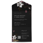 フローレンス結婚式招待状QRコードRSVP オールインワン招待状