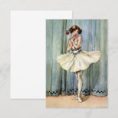 フローレンス・アンダーソンによるバレリーナ サンキューカード (正面/裏面)
