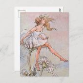 フローレンス・アンダーソンによる「花の上の妖精」 ポストカード (正面/裏面)