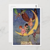 フローレンス・アンダーソン月のボートでの帆 ポストカード (正面/裏面)