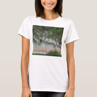 フローレンス・イタリア，ピンクローズの壁 Tシャツ