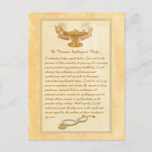 フローレンス・ナイチンゲールの帖当 ポストカード (正面)
