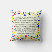 フローレンス・ナイチンゲールの引用文IIのナースの枕 クッション (正面)