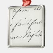 フローレンス・ナイチンゲールの署名 メタルオーナメント (左)