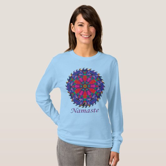 フローレンス・ナマステ・万華鏡Tシャツ Tシャツ (正面フル)