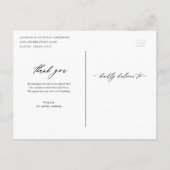 フロー垂直ありがとうはがき 案内ポストカード (裏面)