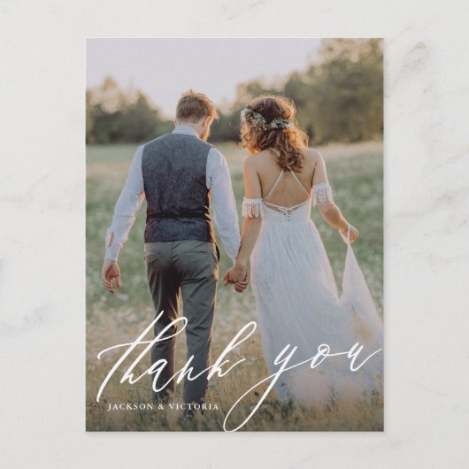 フロー垂直ありがとうはがき 案内ポストカード (正面)