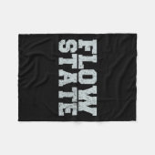 フロー州-ヴィンテージフ動揺してロー州 フリースブランケット (正面(横))