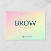 フロー指示後のパステル気にホログラフ 名刺 (正面)