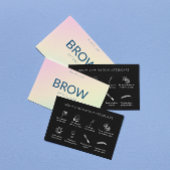 フロー指示後のパステル気にホログラフ 名刺