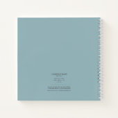 フロー絵を描抽象芸術テクスチャティール(緑がかった色)/黄色ID796 ノートブック (裏面)