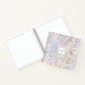 フロー絵を描抽象芸術テクスチャLavender/Tan ID796 ノートブック (内部)