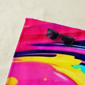 フロー鮮やかカラーバースト ビーチタオル (インサイチュ)